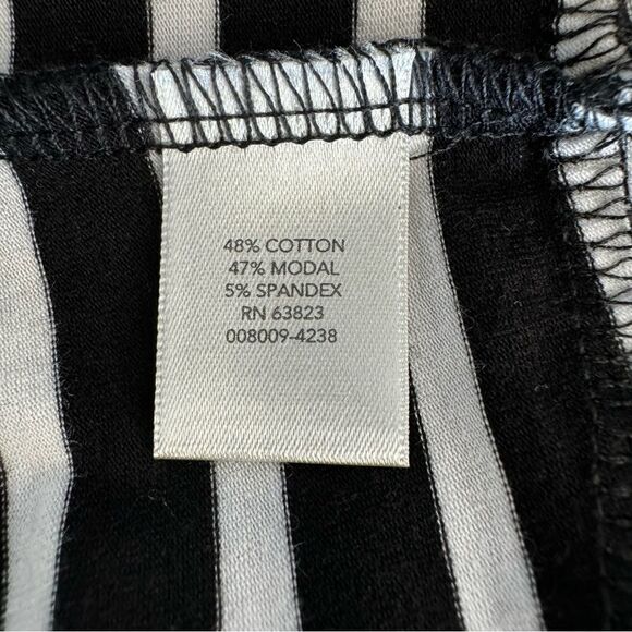 CJ Banks Sleeveless Dress Black White Striped SZ 3X - Picture 14 of 15